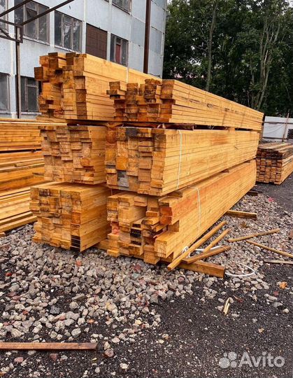 Брус обрезной 100х150х6000мм 1 сорт ГОСТ