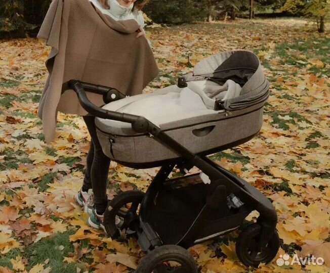 Коляска 2 в 1 stokke trailz с колёсами terrain