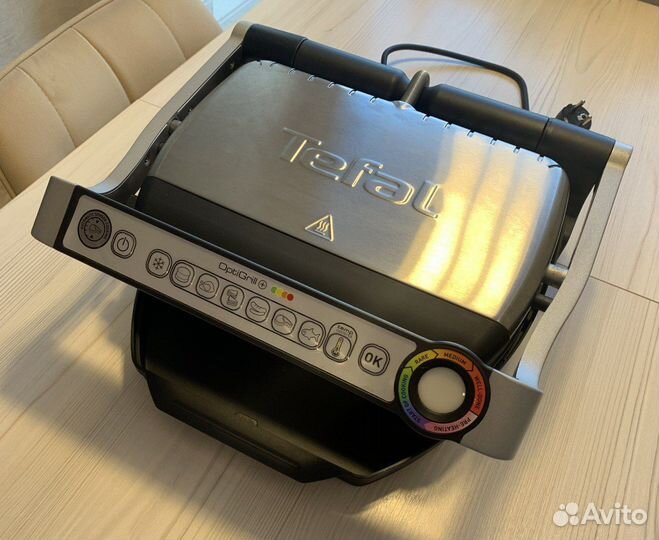 Электрогриль Tefal Optigrill+ GC712D34 серебристый