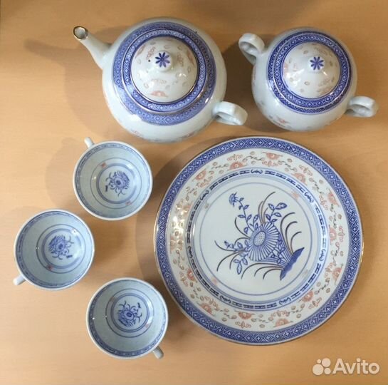 Чашки. Винтаж. Рисовый фарфор. Китай