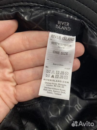 Панама кожаная женская