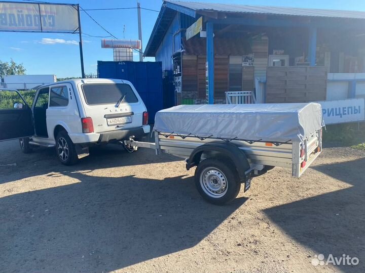 Прицеп для автомобиля легкового с тентом 50 см