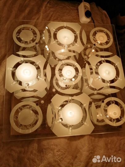 Люстра светодиодная с пультом бу