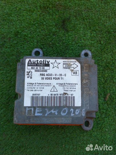 Блок управления AIR BAG Peugeot 206