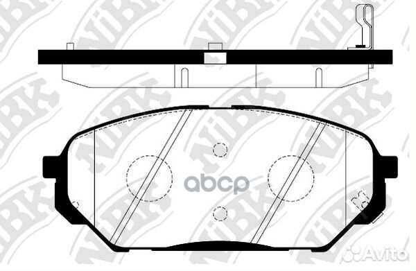 Колодки тормозные дисковые перед PN0456 NiBK