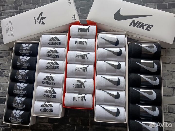 Носки Nike Adidas Reebok Lacoste