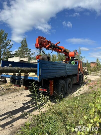 Аренда и услуги манипулятора-вездехода, стрела 8 т, 21 м, борт 11.6 т, 6.1 м