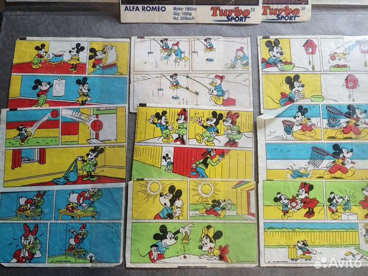 Коллекция вкладышей дональд и другие