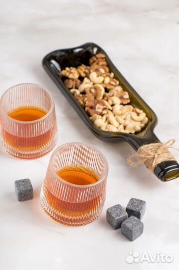 2 бокала(160мл) + тарелка+ камни