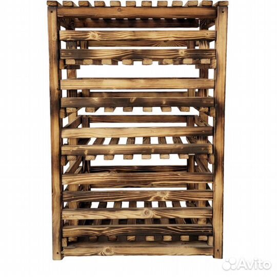 Стеллаж-комод для хранения вещей обожженный, хвоя