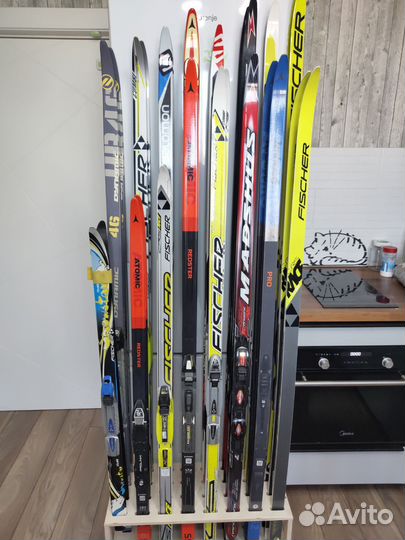 Беговые лыжи коньковый ход Fischer Atomic Madshus