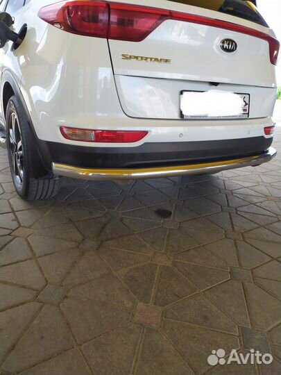 Защита заднего бампера