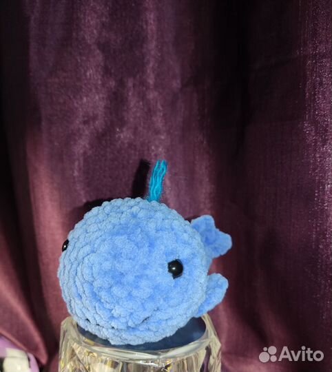 Вязаные игрушки амигуруми кит