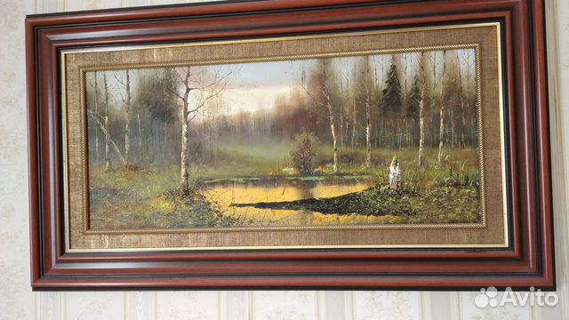 Картина маслом пейзаж. А. Бакеев