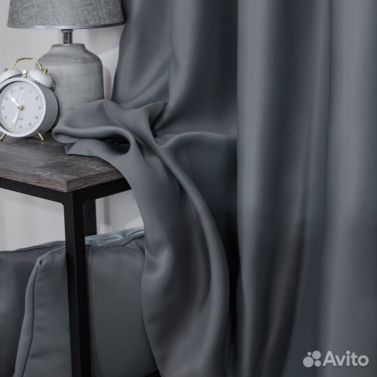 Блэкаут шторы Марсель Серый