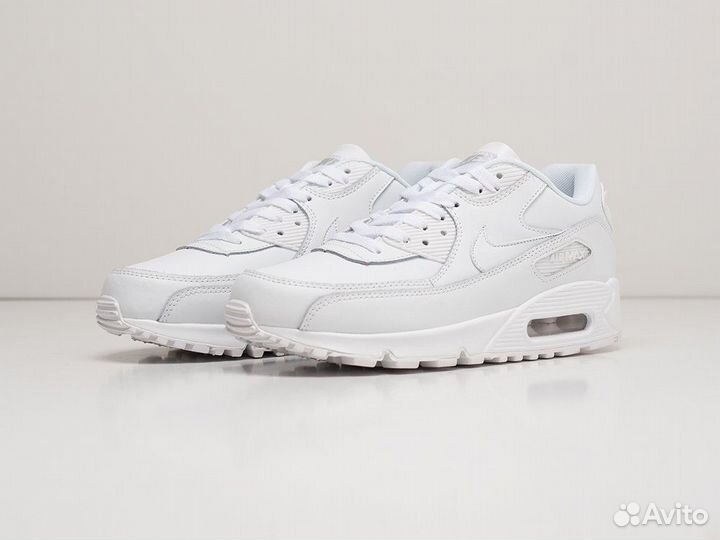 Кроссовки Nike Air Max 90 Leather White (36-45)