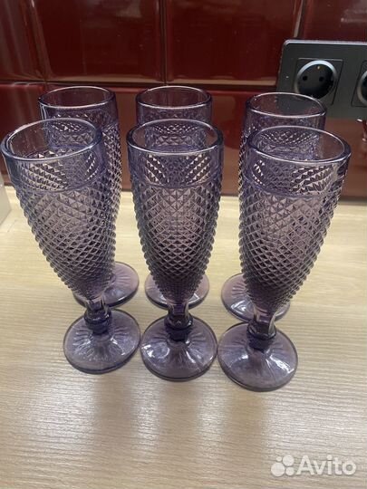 Цена за 6 штук Фужеры