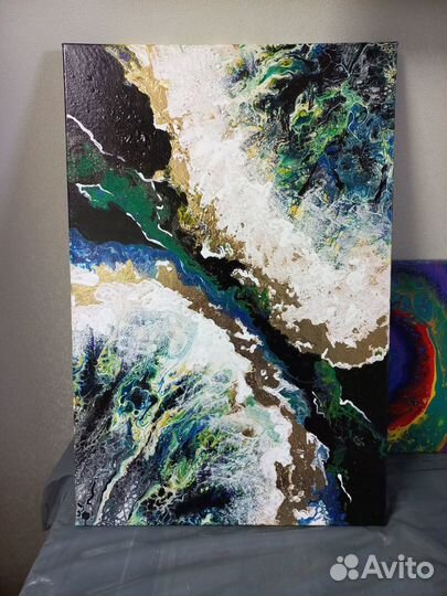 Картина с потальным золотом