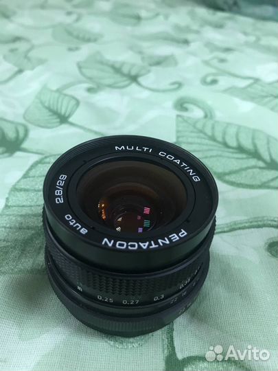 Объектив pentacon auto 29mm 2.8 m42-canon EF