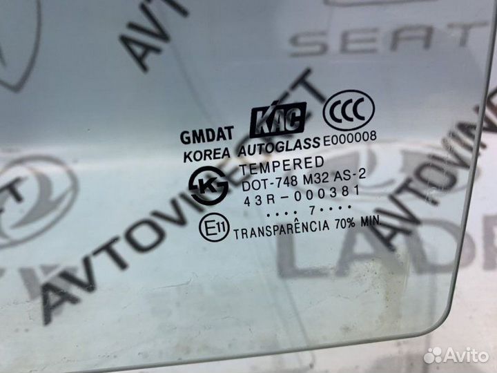 Стекло двери заднее левое Chevrolet Lacetti