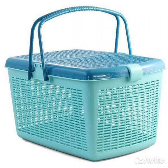 Переноска для животных Бирюзовый. 40/30/30 см
