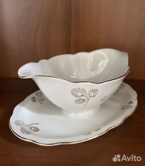 Соусник фарфор, винтаж, Германия