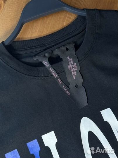 Футболка мужская Vlone черная новая S-XL