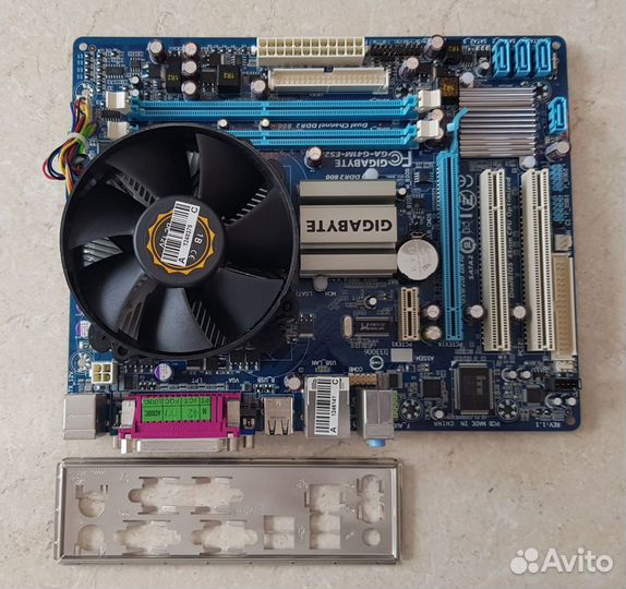 Материнская плата GA-G41M-ES2L + проц E5300