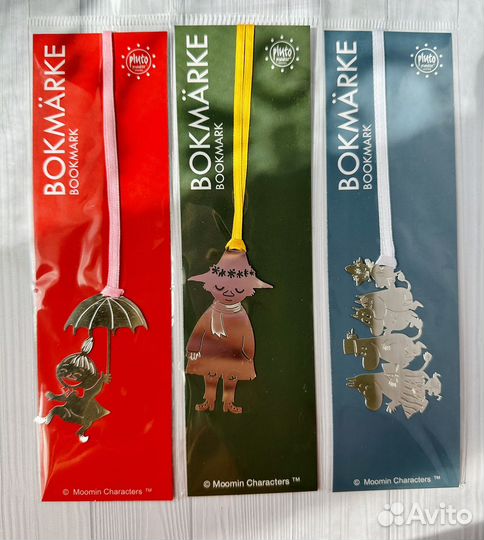 Закладки для книг металлическая Moomin