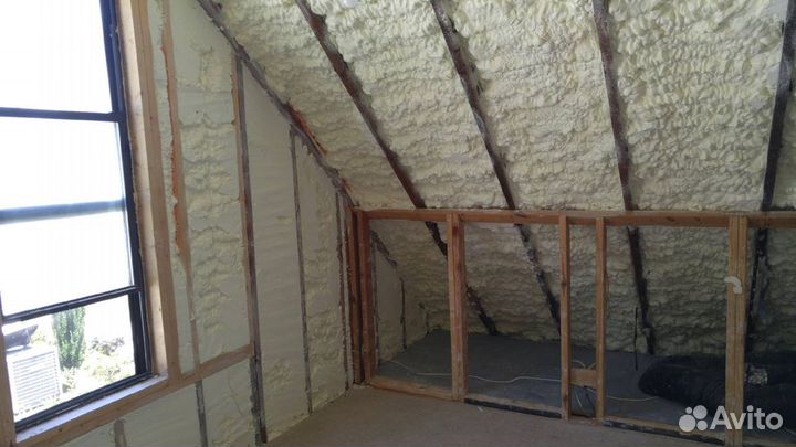 Утепление пенополиуретаном стен дома (коттеджа)