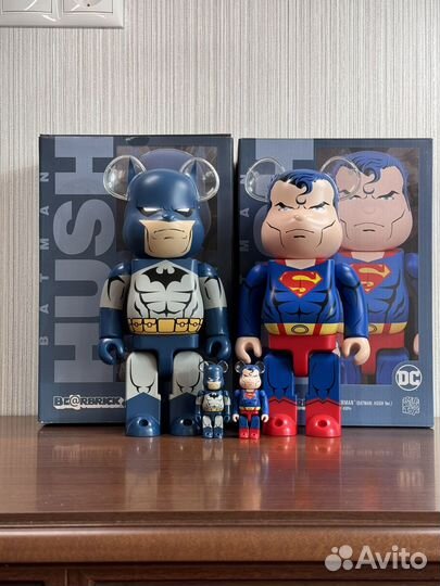 Bearbrick Superman & Batman 400% & 100%