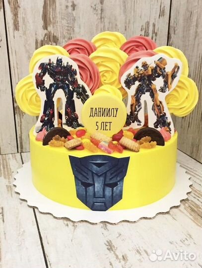 Transformers Вафельная картинка на торт