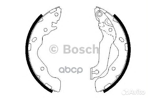 Колодки торм.бараб.203x38 0986487673 Bosch