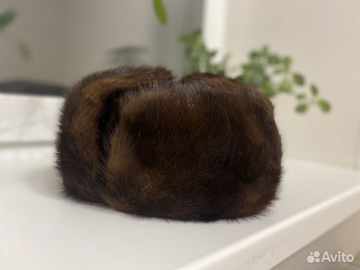 Шапка ушанка мужская норка