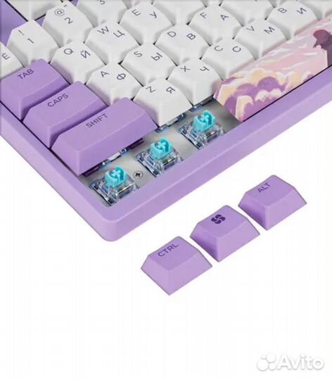 Проводная клавиатура Dareu A87L Dream, фиолетовый