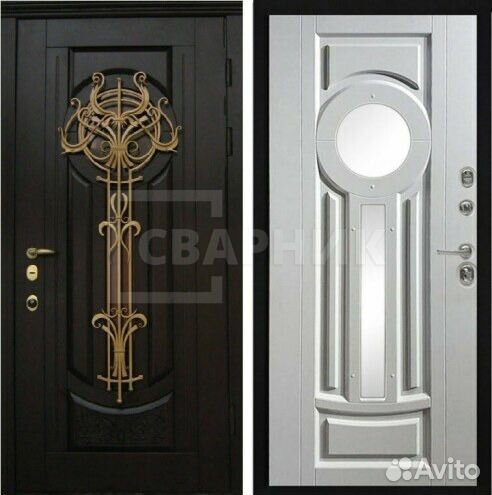 Входная дверь с и элементами ковки на заказ