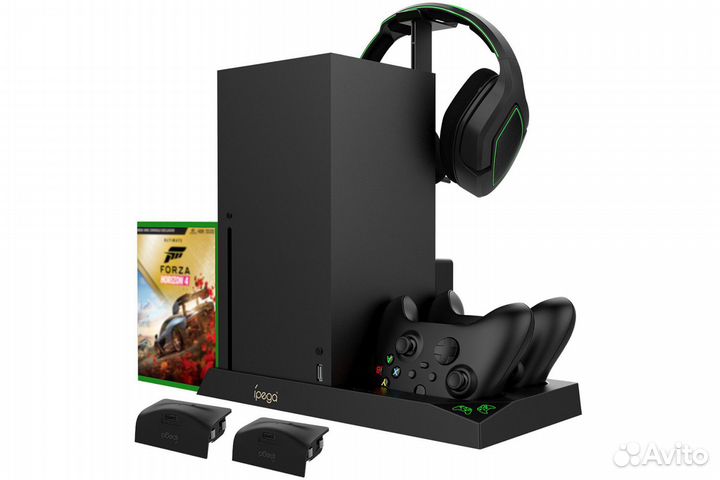 XBox Series X подставка с охлажд. + 2 аккум.,новая