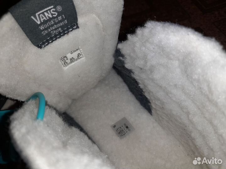 Зимние Vans оригинал, новые 42 размер, Poizon кеды