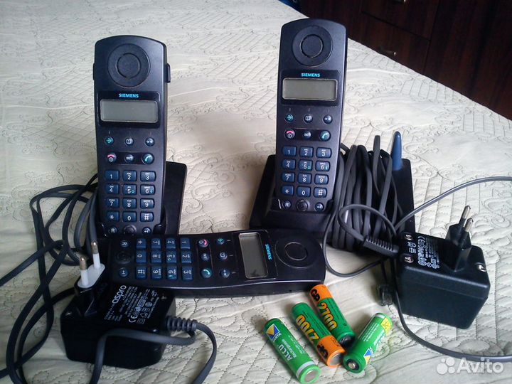 Радиотелефон Siemens Gigaset 3010+доп.трубка б/у