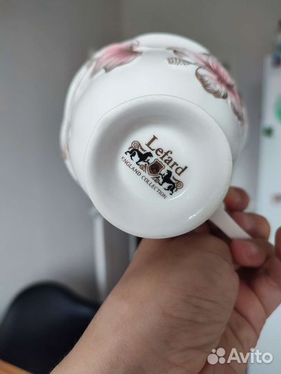 Посуда, чашки, блюдца, молочник, сахарница