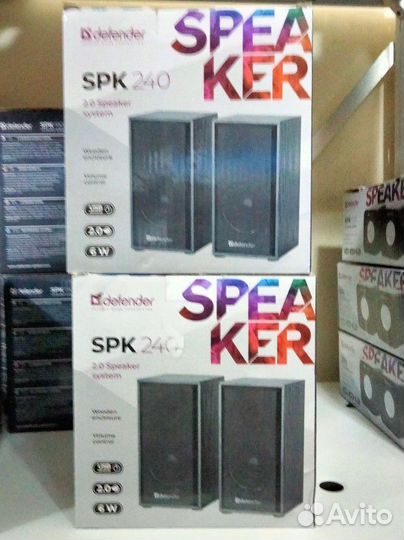 Акустика 2.0 defender spk-240