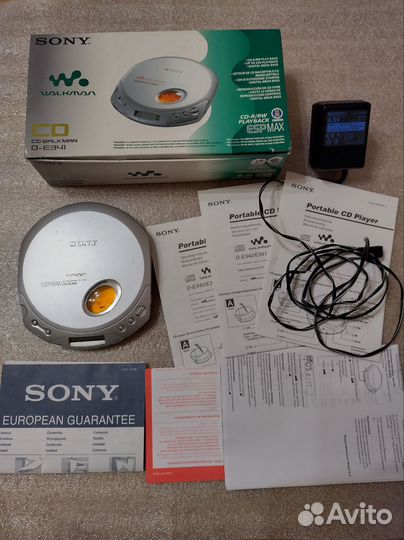 Cd плеер sony walkman D-E341