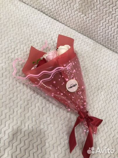 Букет из мыльных роз