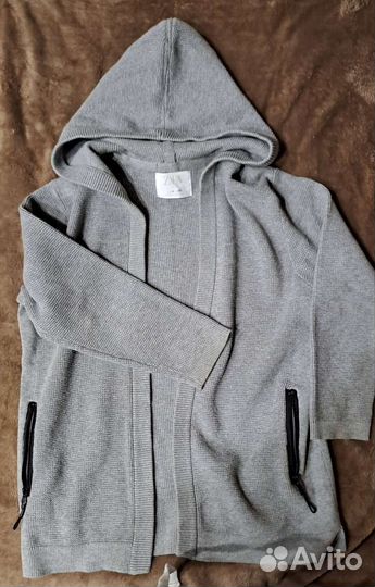 Кардиган с капюшоном на мальчика 128 см