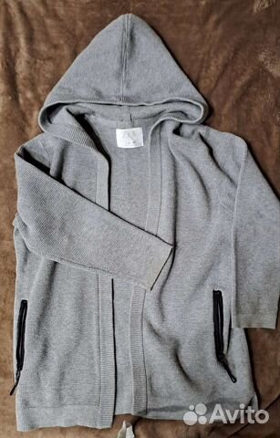 Кардиган с капюшоном на мальчика 128 см