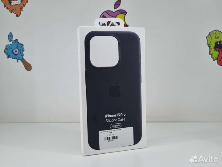 Чехол iPhone 15 Pro Silicone Case Black