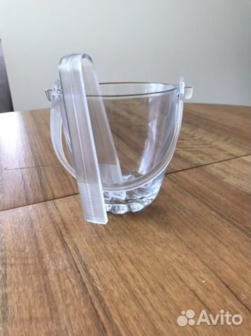 Бокал для льда с щипчиками