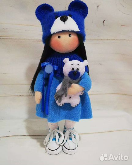 Текстильная куколка ручной работы