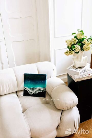 Картина Берег Исландии из эпоксидной смолы