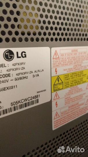 Запчасти для плазменных телевизоров LG RT-42PX11 и